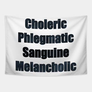 Choleric Phlegmatic Sanguine Melancholic Tapestry