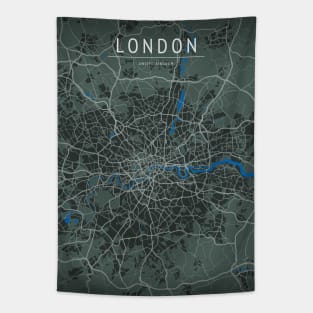 LONDON UK MAP Tapestry