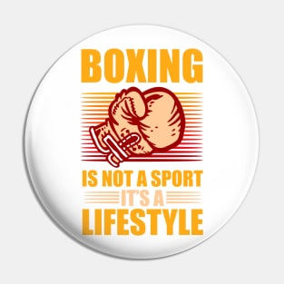 Boxing gloves life fan lover coach gift for boxer dad Pin