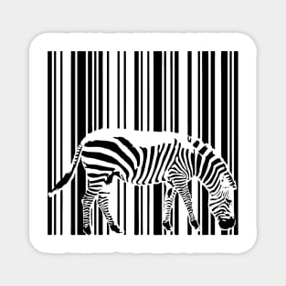 Barcode Zebra Camouflage Magnet