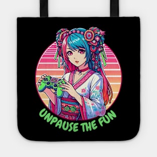 Unpause the fun gamer girl Tote