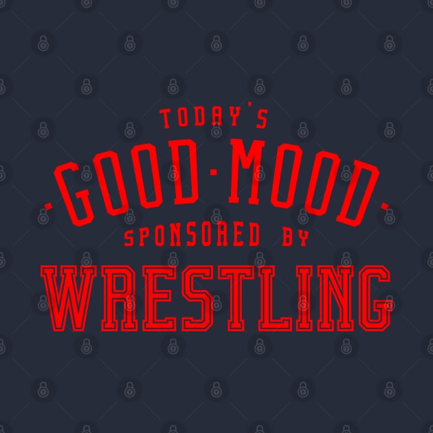 Good mood wrestling lettering - Wrestling Sport Design by MARCHY