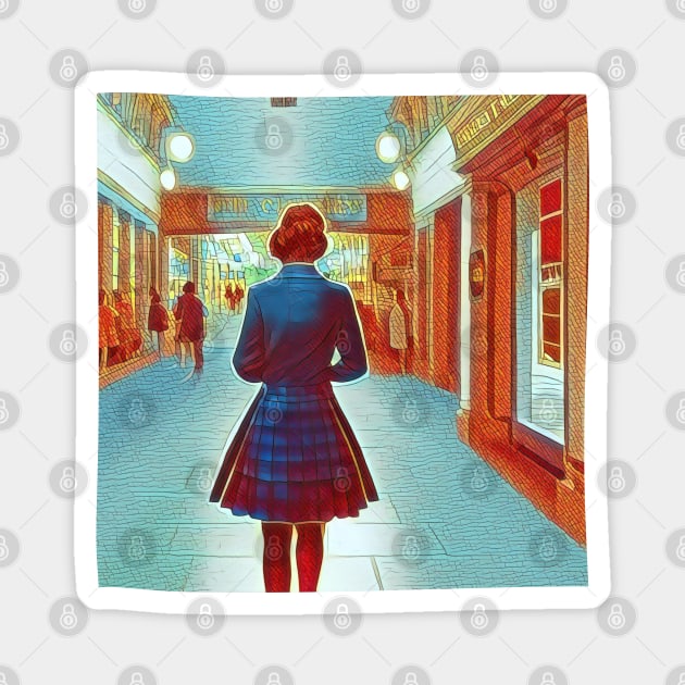 The Girl at School II - Gilmore Magnet by Fenay-Designs