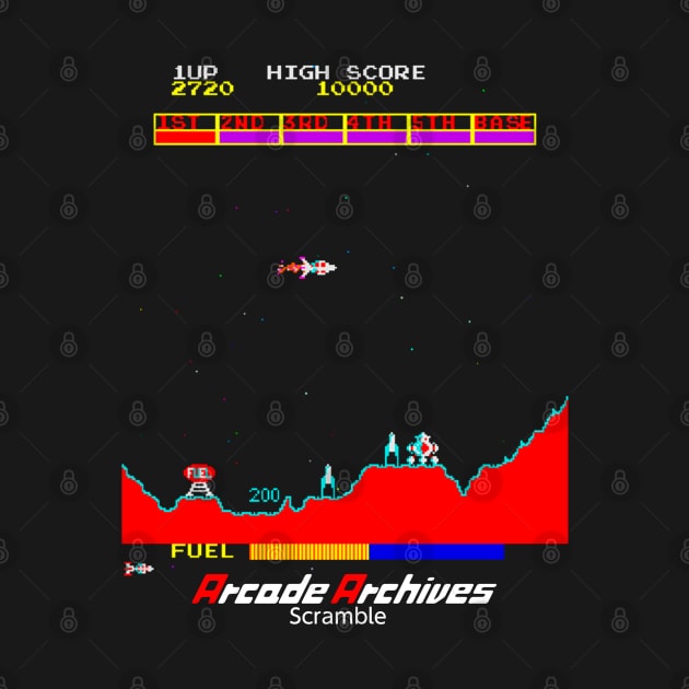 Mod.4 Arcade Scramble Space Invader Video Game by parashop