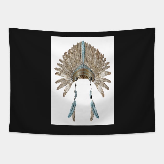 Bronze headdress Tapestry by Accabella