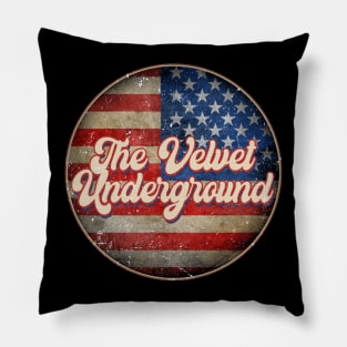 American Flag Personalized Velvet Proud Name Birthday Pillow