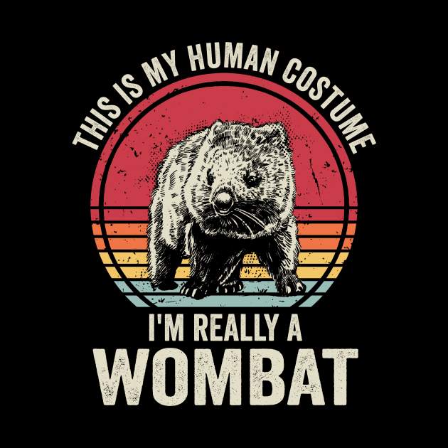 This Is My Human Costume I'm Really A Wombat by Visual Vibes