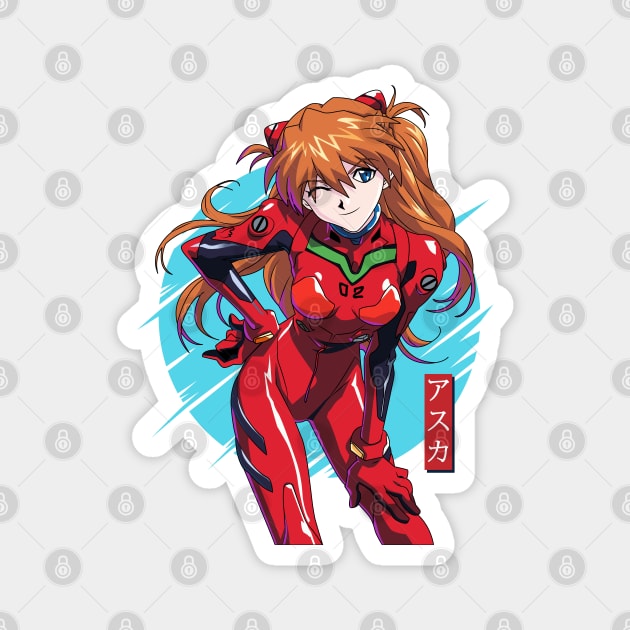 Evangelion - Asuka Langley Magnet by mounier