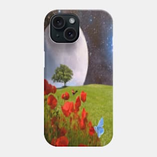 Landscape galaxy pattern Phone Case