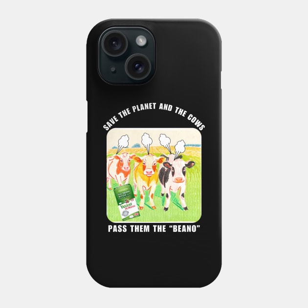 Sarcastic Climate Change Cow Farts Phone Case by TeesForThee