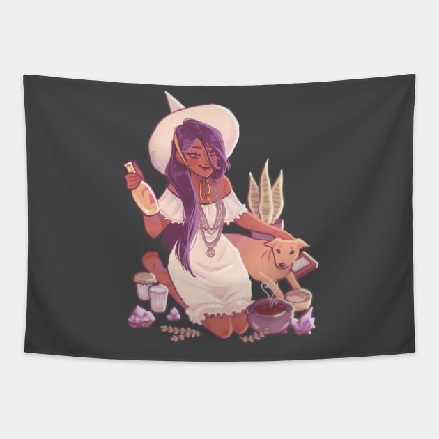 Brazilian Witch Tapestry by Anemonaii