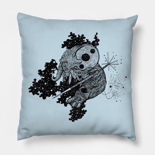 elephant in outer space Pillow