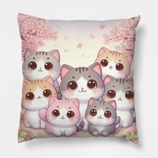 Kawaii Cats Pillow