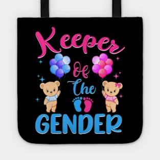 Keeper Of The Gender Reveal Baby Bear Balloons Tote