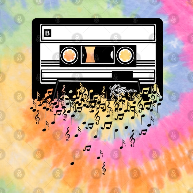 Retro Cool Music Cassette Tape by RuftupDesigns