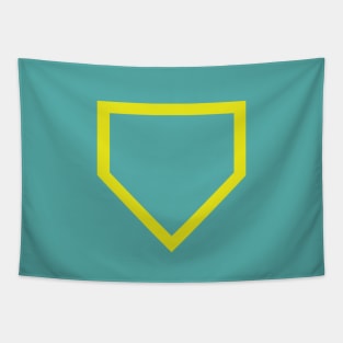 Baseball Softball Homeplate Tapestry