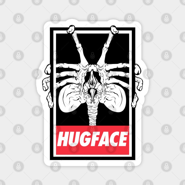 HUGFACE Magnet by Samtronika