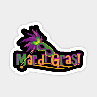 Mardi Gras Mask Magnet
