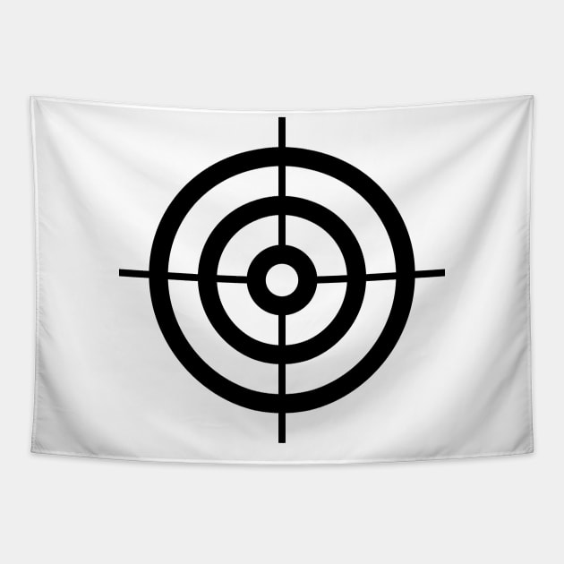 Bullseye Shooting Target Rings Tapestry by phoxydesign