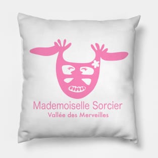 Mademoiselle Sorcier - Vallée des Merveilles - rose Pillow