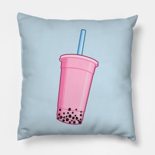 Strawberry Bubble Tea Pillow