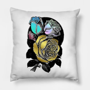 Colourful Roses Pillow