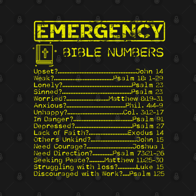 bible emergency hotline numbers, by JayD World