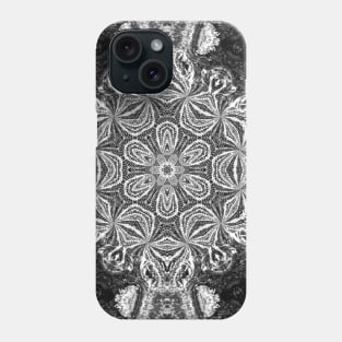 Black & White Elegant Christmas Print Phone Case