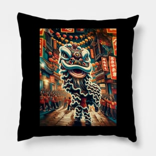 Lion Dance, Lion Dance in the Streets Pillow