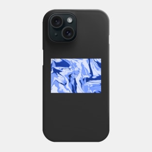 Marbled blue design Phone Case