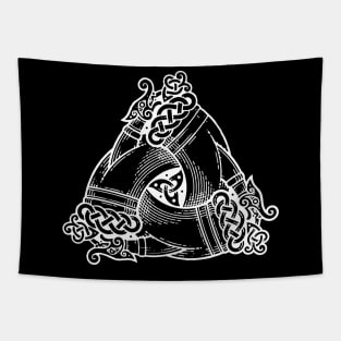 odin's horns symbol Tapestry