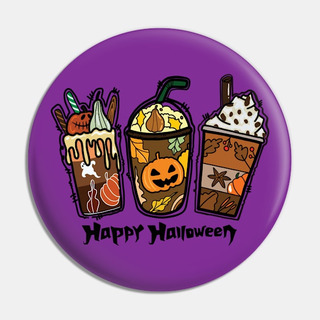 Happy Halloween Pin by Myartstor 