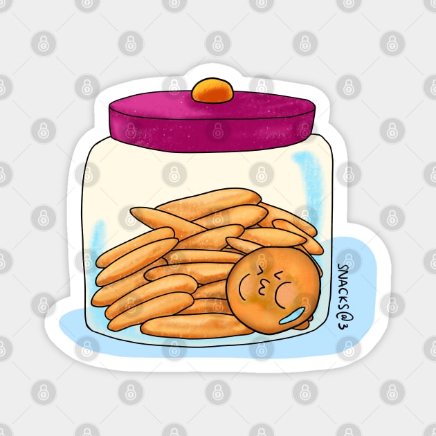 A jar of cookies Magnet by Snacks At 3