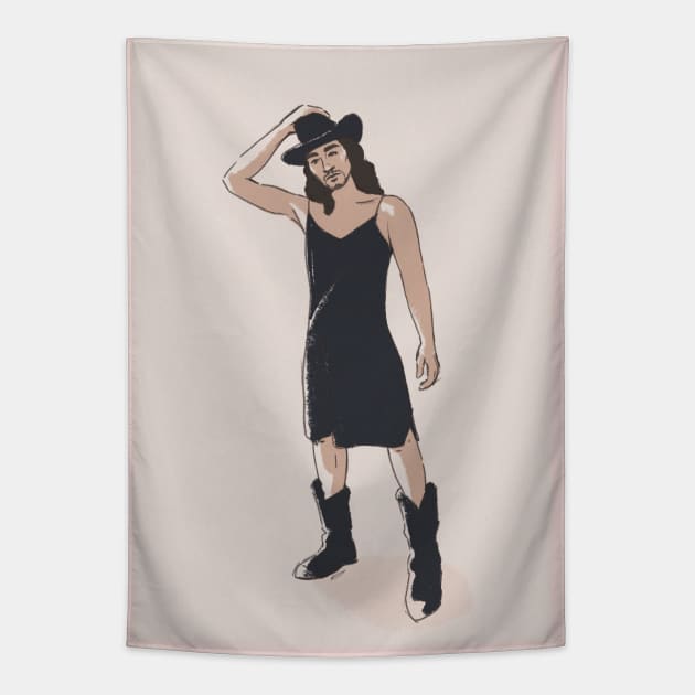 Cowboy Klaus - Umbrella Academy Tapestry by brainbag