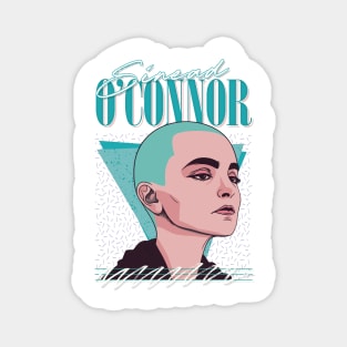 Sinead O'Connor / Retro Style Aesthetic Design Magnet