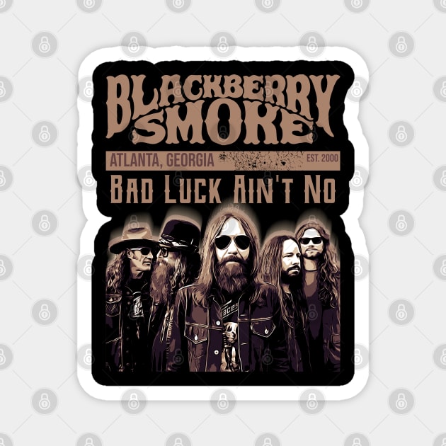 Blackberry Smoke || Brown || Vintage poster Magnet by Degiab