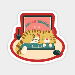 procrastinator cat Magnet