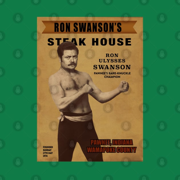 ron swanson's steak house by Naive Rider