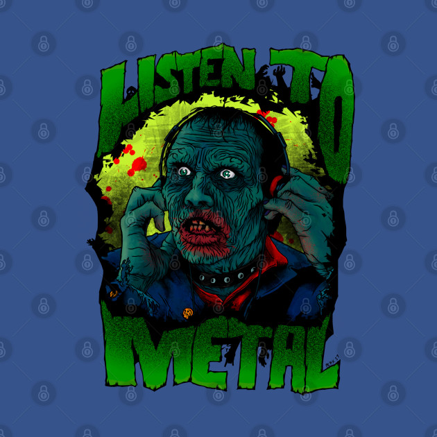 Disover Listen to Metal - Zombie - T-Shirt