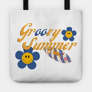 Sun-Kissed Bliss: Groovy Summer Surfs Tote