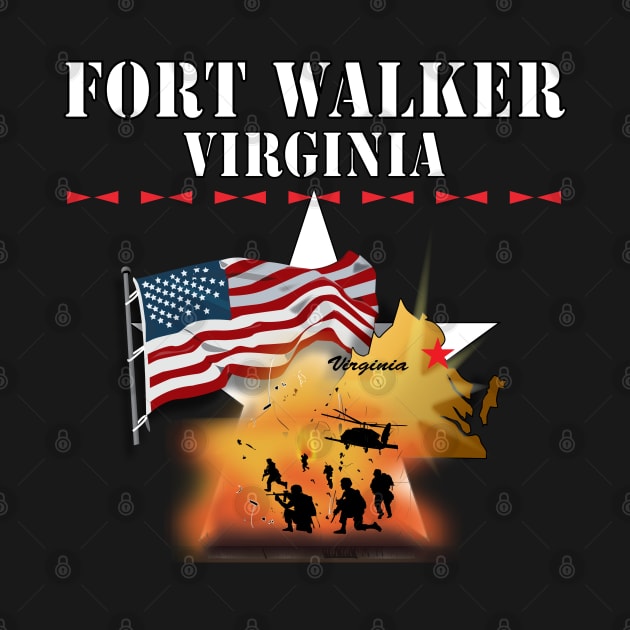 Fort Walker, Virginia w Map and Explosion - Helo - Troops X 300 by twix123844