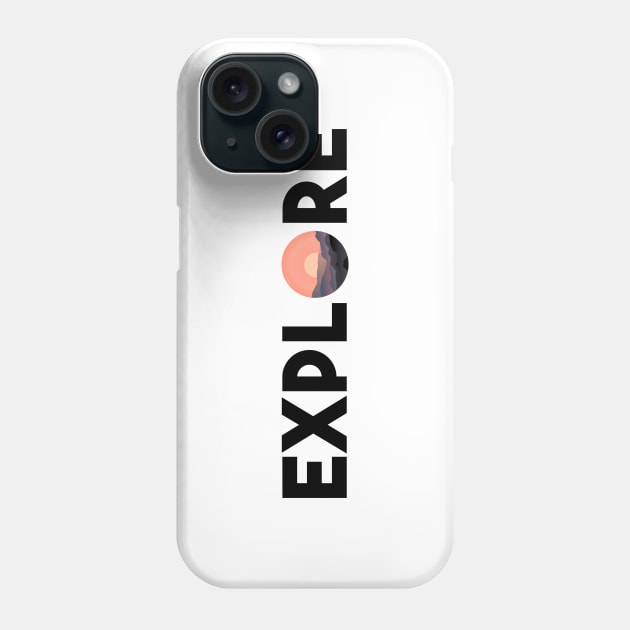 Explore - Sunset Phone Case by smilingnoodles