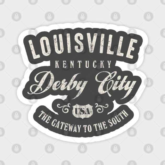 Louisville Kentucky Derby City Vintage Magnet by Designkix