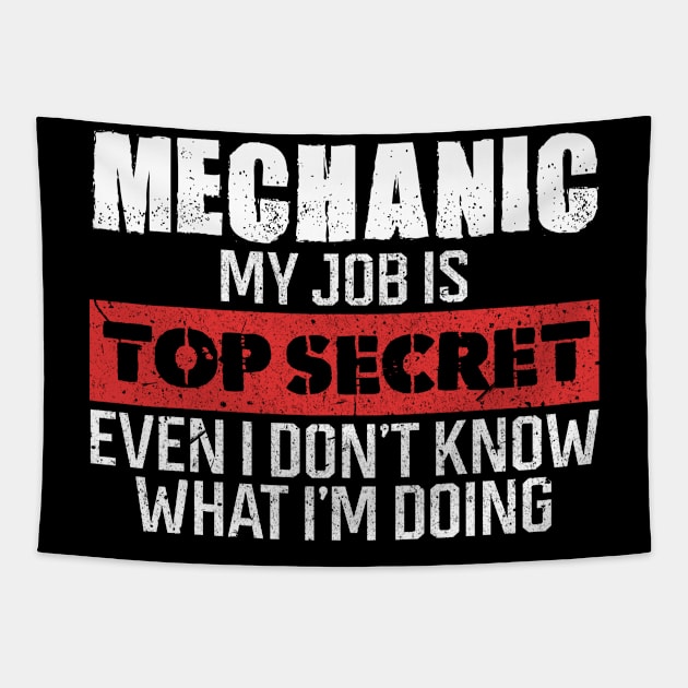 Mechanic gifts Tapestry by SerenityByAlex