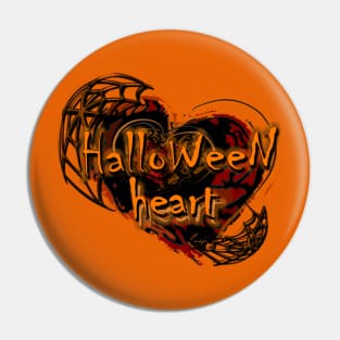 HALLOWEEN HEART  R/O Pin