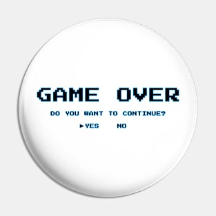 Game Over Pin