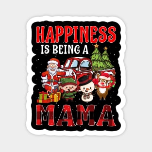 Happiness Is Being A Mama Christmas Magnet