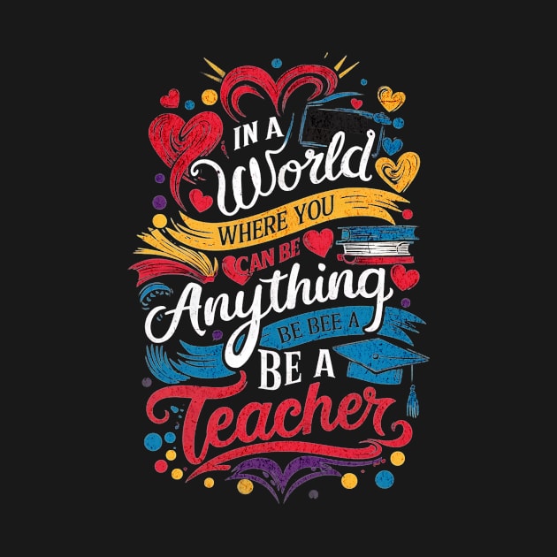 Be a Teacher Tee by Quirk Prints