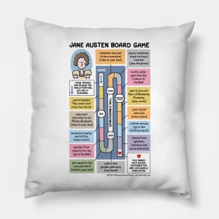 Jane Austen Board Game Pillow