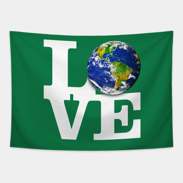 LOVE earth Tapestry by Bomdesignz